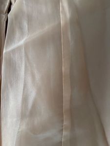 Sequinned kurta with organza plaza and dupatta