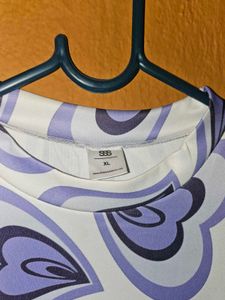 Heart Print Crop Top