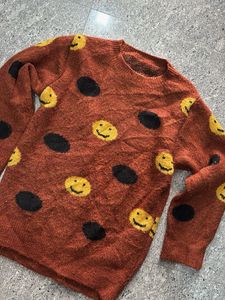 Smiley Pattern Sweater