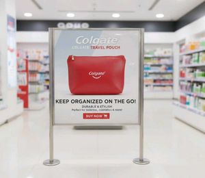 Colgate Travel Pouch - Red Buy 1 Get 1Free