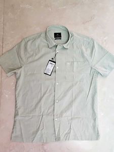 Men's Light Green Short Sleeve Shirt