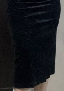 Black Velvet Mini Skirt