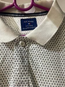 Patterned Polo Shirt