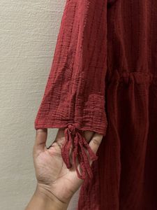 Maroon Casual Dress