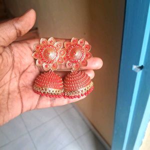 Crimson Red Jhumkas ♥️