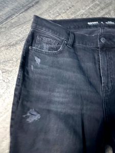 Black Distressed Jeans