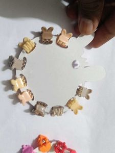 20 Cute Little Hair Clip Combo Of 2