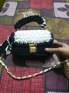 Handmade Crochet Sling Bag