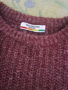 Burgundy Knit Sweater