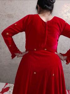 Elegant Red Ethnic Gown