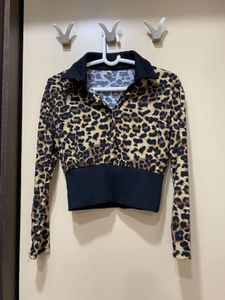 Cheetah Print Crop Top