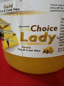 Choice Lady Gold Wax Half Used