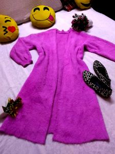 Pink Fuzzy Cardigan