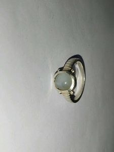pure Silver Ring with moon stone