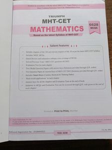 MHTCET Triumph - Mathematics | 6628 MCQs | 100%NEW