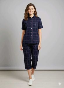 Checkered Co-ord Set ( pack of 2 )