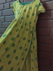 Bohemian Yellow Printed Dress