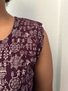Ethnic Print Casual Dress