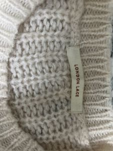 Pretty White Woolen  Sweater