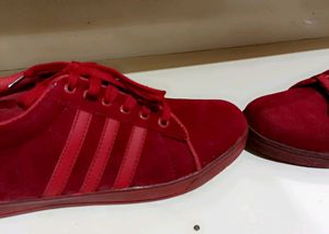 Brand New Red Sneakers Casual Wear Adidas Shoes