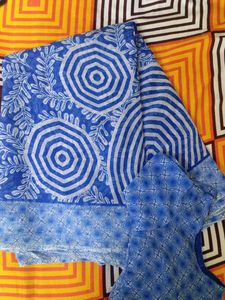 Crushed Saree... With Blouse