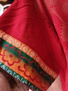 A line Stitched Red Kurti