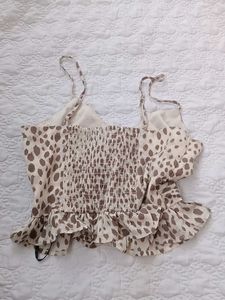 Beige Forever 21 Cute Top