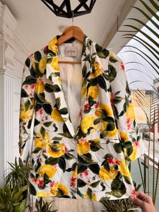 Orsay Lemon Print Blazer