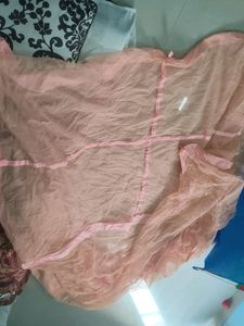 Beige Color Single Bed Mosquito Net