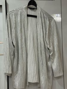 Silver Metallic Cardigan