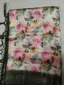 Floral Print Saree
