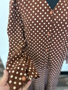 Vintage Polka Dot Midi Dress
