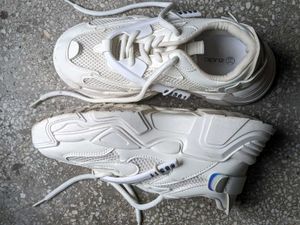 white sneakers
