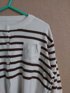Striped Cardigan Sweater