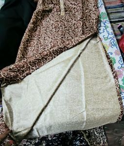 Silk Printed And Embroidery Kurti