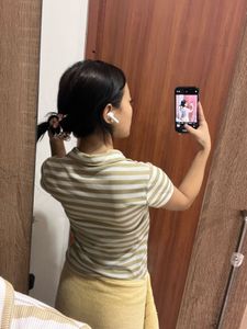 Striped Polo Top