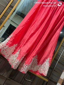 Elegant Pink Kurta  Plazo  with dupatta Set