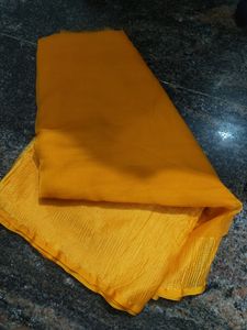 Mustard Saree Haldi- Ready