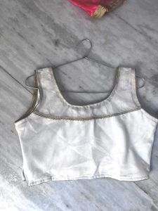 White Blouse and Lehanga