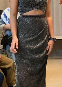 Silver Shimmer Two-Piece Dress
