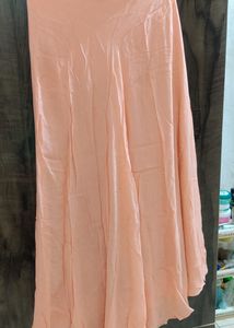 Peach Kurta And Skirt