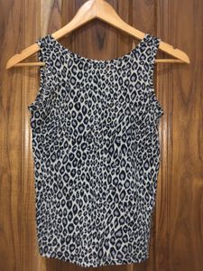 Y2K Aesthetic Cheetah Print Top