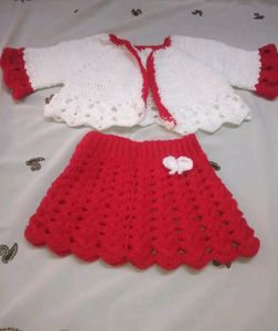 Handmade Crochet Baby Outfit
