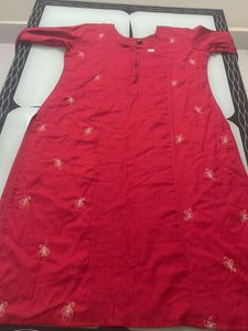 Red Kurthi Large Size XL
