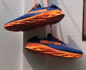 Fila Blue and Orange Sneakers