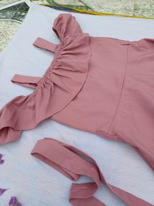 Off-Shoulder Frock With Belt