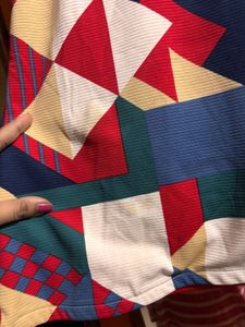 Geometric Print Top - New with Tag