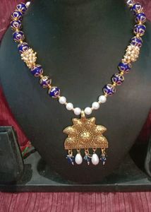 2 Combo Cristal Moti Neck Piece