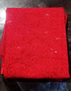 Red Georgette Dress Material
