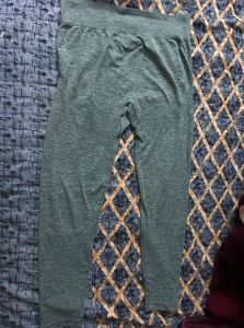 Hrx Green Gym Tights High Waist- Waist 30